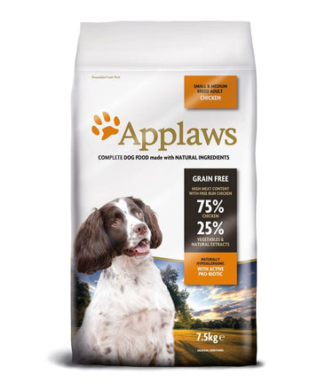 Applaws Chicken Small & Medium Breed Adult Dry Dog Food - 7.5kg